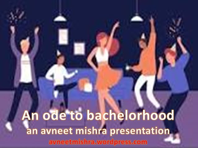 An ode to bachelorhood